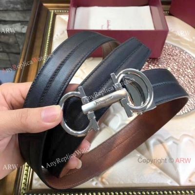 Copy Salvatore Ferragamo Leather Belt - New Style Buckle